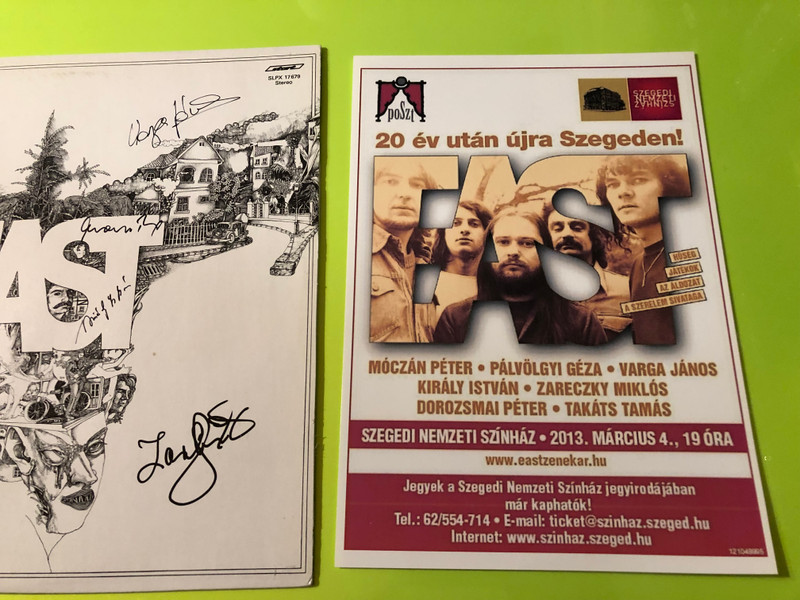 Start Records EAST "Játékok" 1981 Rare Autographed Debut Vinyl LP – Progressive Rock Classic (EASTJátékok)