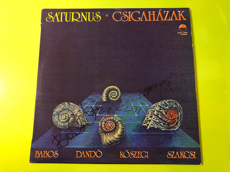 Krém Records SATURNUS "Csigaházak" 1982 Rare Autographed Vinyl LP – Jazz-Fusion Masterpiece (SATURNUSCsigaházak)