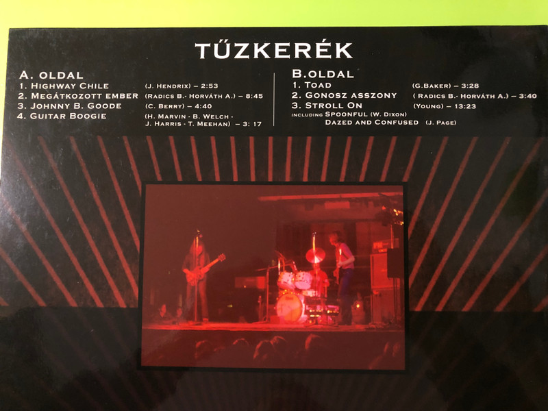 Radics Béla RB Emléktársaság "Tűzkerék ’78" Rare 2010 Vinyl LP – Live Tribute to the "Guitar King"