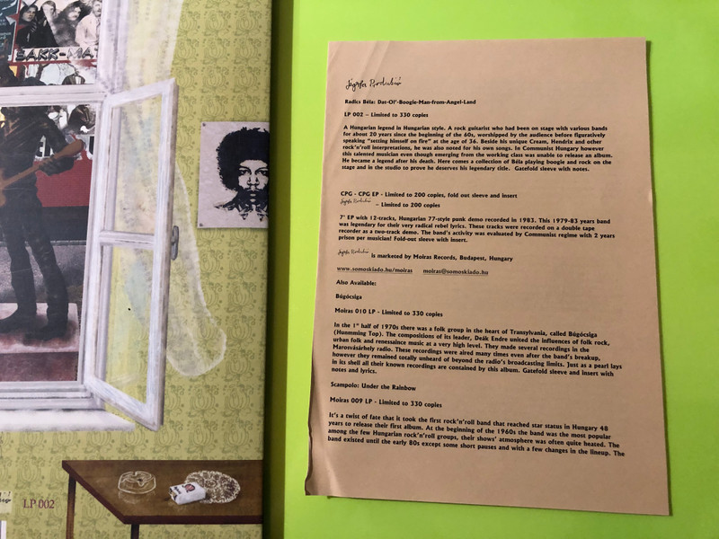 Béla Radics - Dat-Ol'-Boogie-Man-from-Angel-Land Limited Edition Vinyl LP by Moiras Records (Béla Radics)