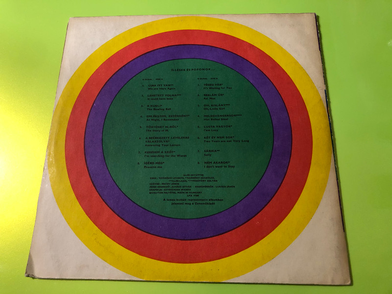 Illés - Illések és Pofonok Signed Psychedelic Rock Vinyl LP by Qualiton (IllésekésPofonok)