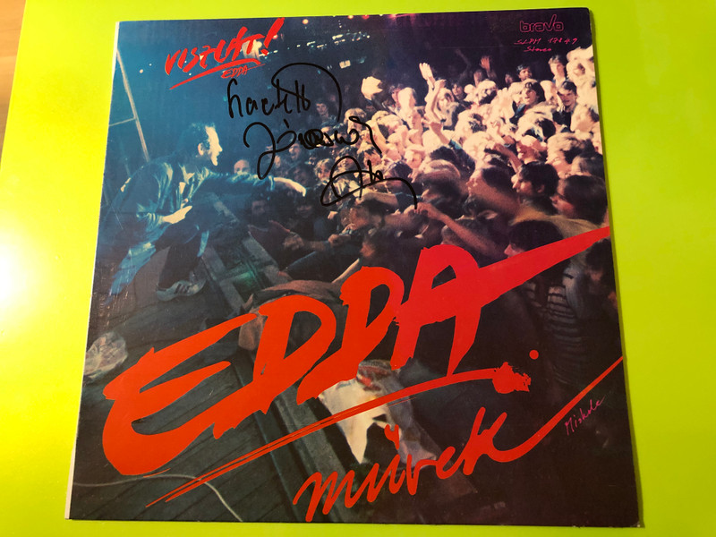Viszlát! Edda Művek Bravo Signed Hungarian Hard Rock Vinyl LP (EddaMűvekBravo)