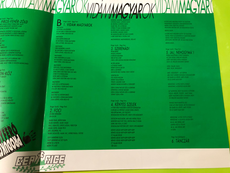 Vidám magyarok Beatrice Signed Quint EMI Records Vinyl LP (VidámmagyarokBeatrice)