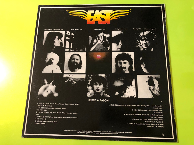 Rések a falon East Start Records Signed Hungarian Prog-Rock Vinyl LP (RésekafalonEast)