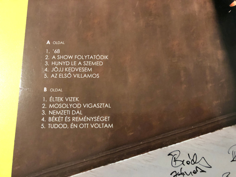 Tolcsvay László '68 Signed GrundRecords Hungarian Folk-Rock Vinyl LP (5999860095347)