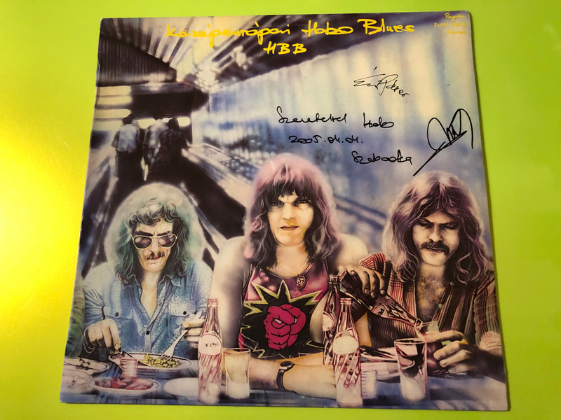 Pepita Hobo Blues Band Középeurópai Hobo Blues Autographed Vinyl LP (HoboBluesBand)