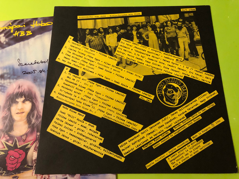 Pepita Hobo Blues Band Középeurópai Hobo Blues Autographed Vinyl LP (HoboBluesBand)