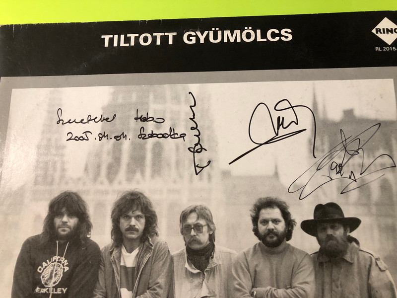Ring Hobo Blues Band Tiltott Gyümölcs Autographed Double Live Vinyl LP (HoboBluesBand03)