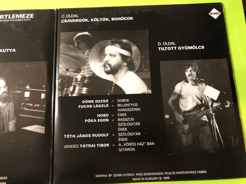 Ring Hobo Blues Band Tiltott Gyümölcs Autographed Double Live Vinyl LP (HoboBluesBand03)