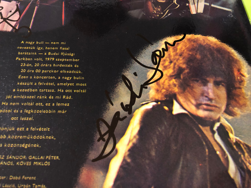 Pepita Piramis 4 A nagy buli Autographed Live Vinyl LP (Piramis4Anagybuli)