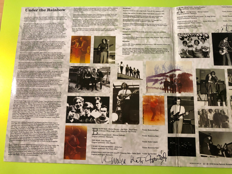 Moiras Scampolo Under the Rainbow Autographed Rare Vinyl LP (MoirasScampolo)