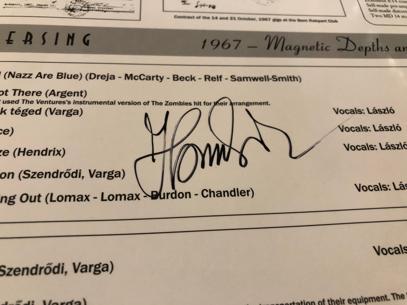 Moiras Records Liversing - 1967 Magnetic Depths and Electric Heights Signed Vinyl LP (5991315912049)