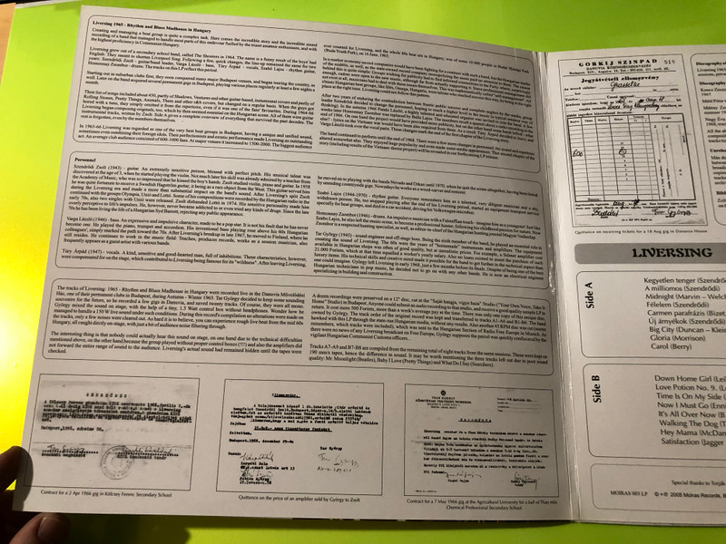 Moiras Records Liversing - 1965 Rhythm and Blues Madhouse in Hungary Signed Vinyl LP (5991315912032)