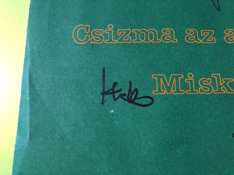 P. Mobil Autographed 7" Vinyl Single - Miskolc / Csizma az asztalon (1980) (P.MobilMiskolc)