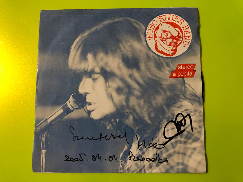 Hobo Blues Band Autographed 7" Vinyl Single - Rolling Stones Blues (HoboBluesBand01)