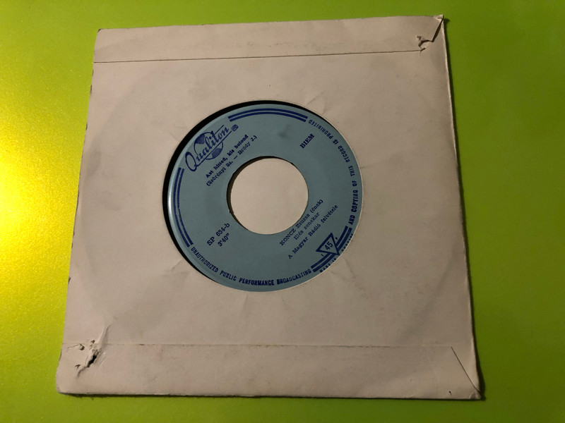 Koncz Zsuzsa – Ma Végre Jó A Kedvem / Azt Hitted Kis Bolond 7" Vinyl Single by Qualiton (MaVégreJóAKedvem)
