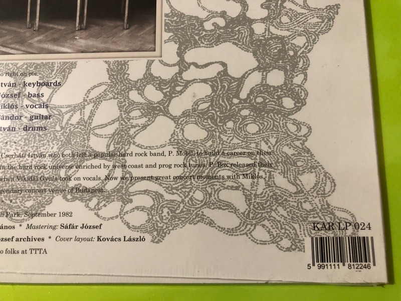 Pandora's Box - Másnak szól Live LP by Kept Alive Records (5991111812246)