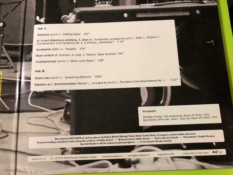 V’73 - Seven Pieces for Keyboards, Bass Guitar and Drums Vinyl LP by Moiras Records (5991315912131)