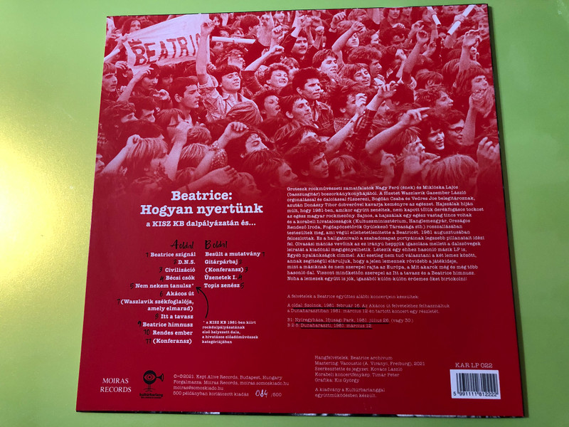 Beatrice: Hogyan nyertünk a KISZ KB dalpályázatán és... Vinyl LP by Moiras Records (5991111812222)