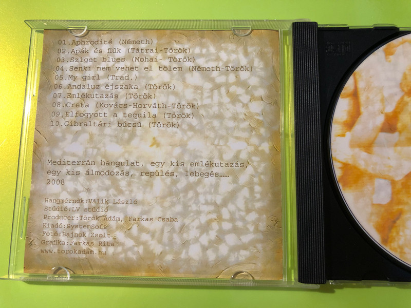 Török Ádám és a Mini - Aphrodité SystemSoft Jazz-Rock CD (Signed Copy) (5990697258004)