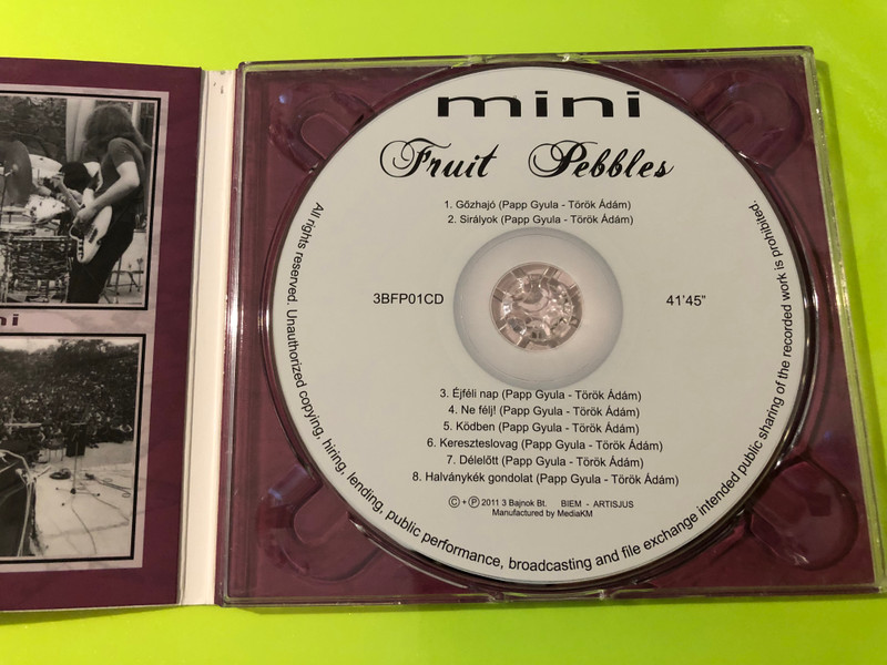 Mini - Fruit Pebbles Moiras Records Limited Edition Jazz-Rock CD (Signed) (5993261634013)