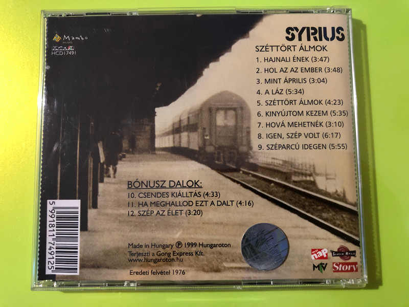 Syrius: Széttört álmok – Rare Hungarian Progressive Jazz-Rock Autographed CD (Hungaroton) (5991811749125.)