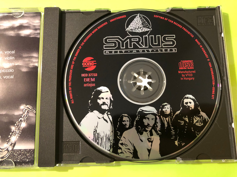 Syrius: Most, múlt, lesz – Rare Autographed Hungarian Jazz-Rock Archive CD (Hungaroton-Gong) (5991813773326.)
