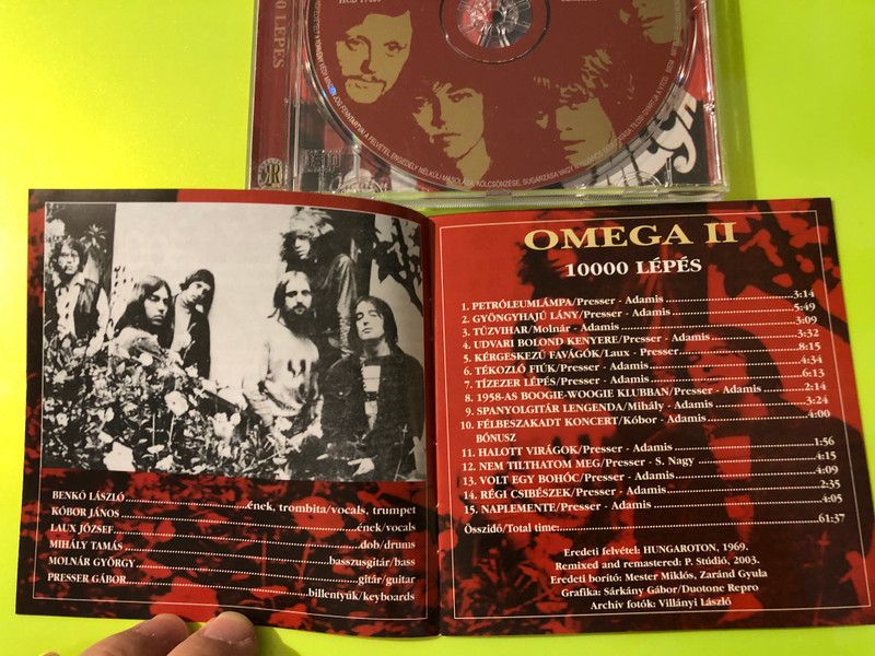 Omega: 10000 Lépés - Rare Autographed Psychedelic Rock Remastered CD (Hungaroton) (5991811740023.)