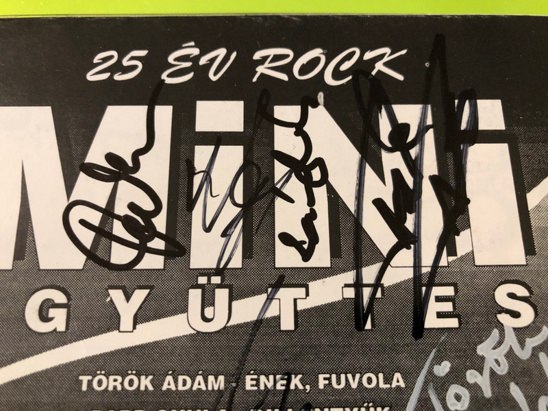 Mini Együttes: 25 év Rock – Rare Autographed Jubilee Rehearsal CD (Lézer Kft.) (MiniEgyüttes25évRock)