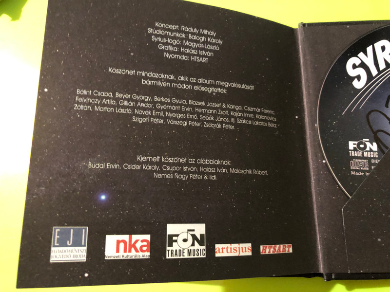 Syrius: Anno Live – Rare Autographed Progressive Jazz-Rock 2CD Book Edition (Fon-Trade) (SyriusAnnoLive)