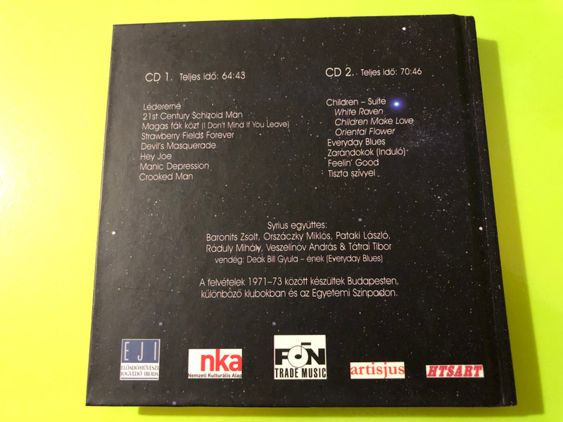 Syrius: Anno Live – Rare Autographed Progressive Jazz-Rock 2CD Book Edition (Fon-Trade) (SyriusAnnoLive)