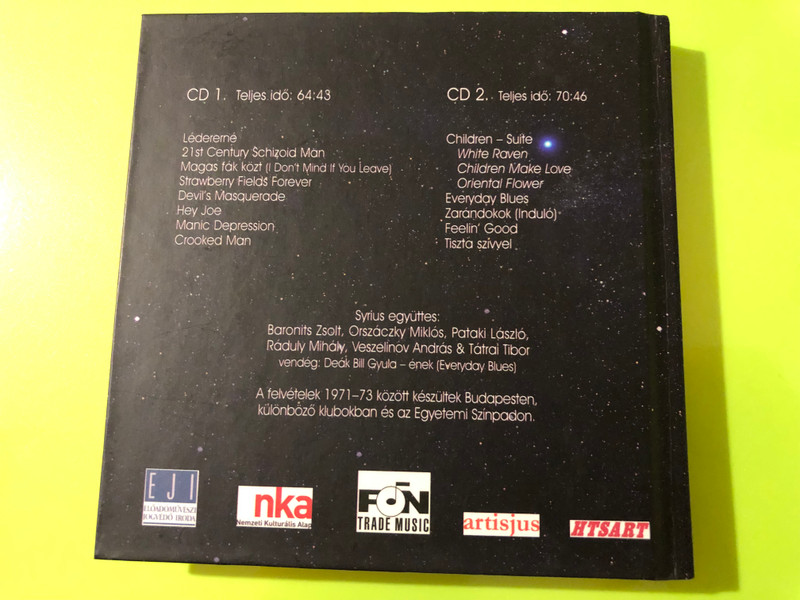 Syrius: Anno Live – Rare Autographed Progressive Jazz-Rock 2CD Book Edition (Fon-Trade) (SyriusAnnoLive)