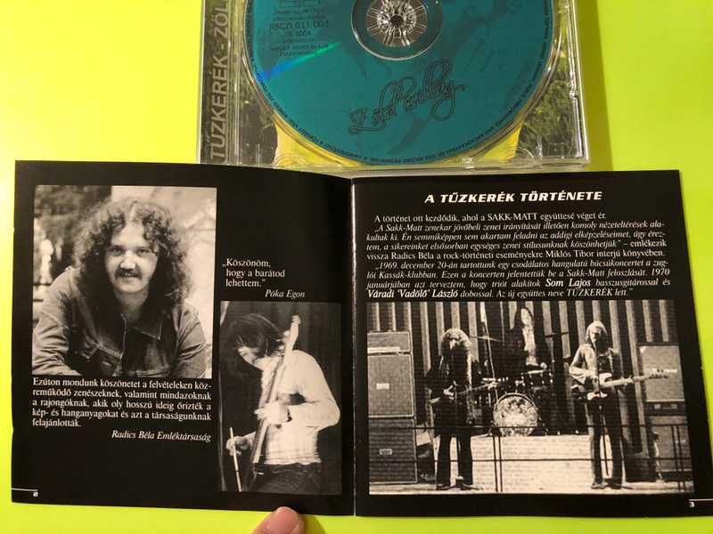 Tűzkerék Zöld Csillag Radics Béla Anthology Audio CD - Autographed (5998802620395)