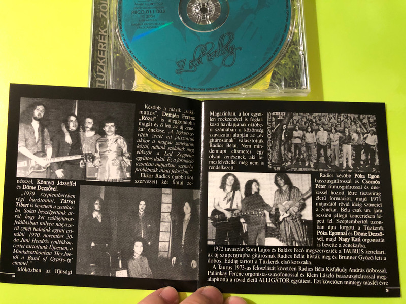 Tűzkerék Zöld Csillag Radics Béla Anthology Audio CD - Autographed (5998802620395)