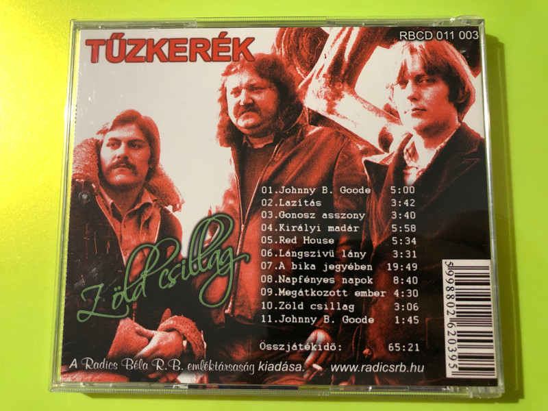Tűzkerék Zöld Csillag Radics Béla Anthology Audio CD - Autographed (5998802620395)