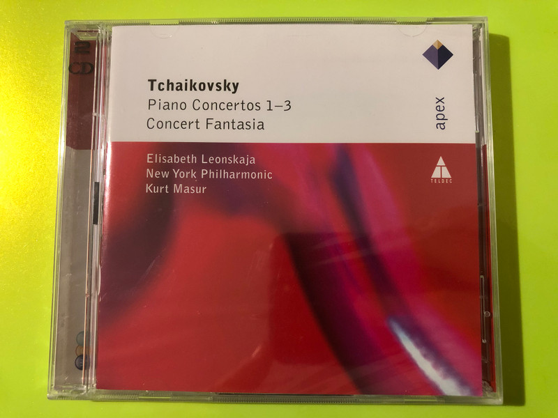 Teldec Apex 2-CD Set: Tchaikovsky Piano Concertos 1–3 & Concert Fantasia – Elisabeth Leonskaja (0825646803958)