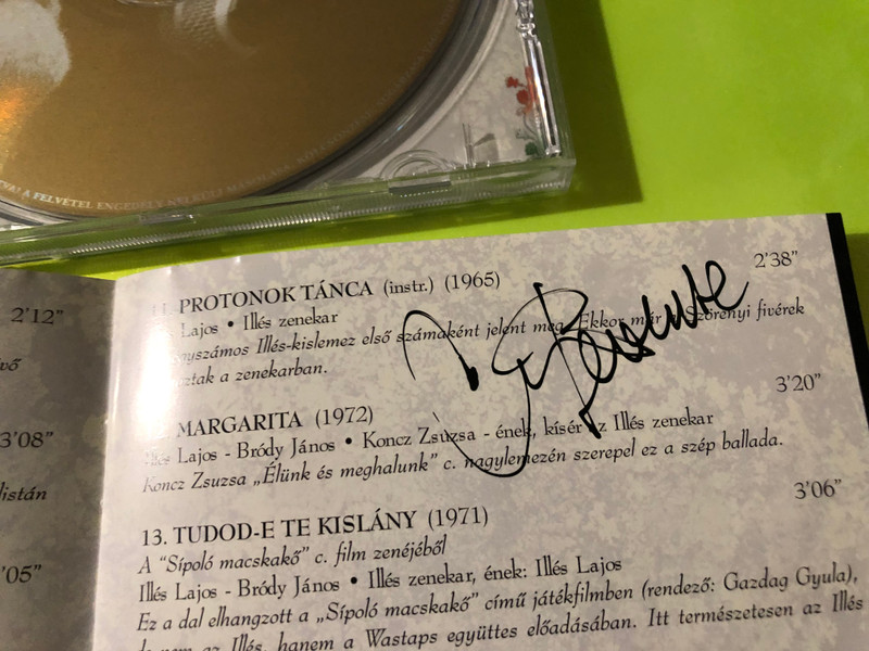 Autographed Hungaroton Lajos Illés - Virágok Közt Veled Lenni... CD Compilation (5991817120522.)
