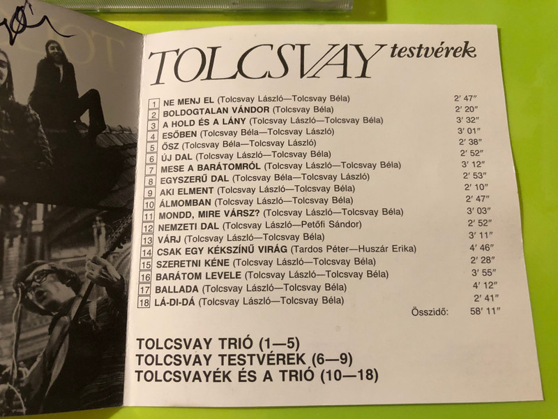 Authographed Tolcsvay Testvérek (Tolcsvay Brothers) CD Compilation - Hungaroton Favorit (5991813722928.)