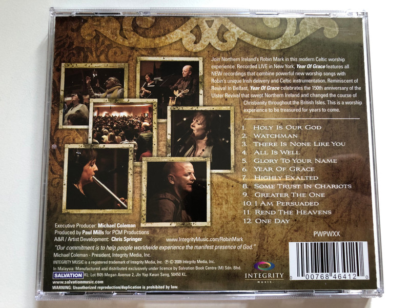 Year Of Grace ROBIN MARK Anointed Live Worship 2009 / Integrity Music 46412 (000768464120)