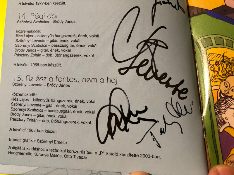 Autographed Hungaroton Szabolcs Szörényi - Lökd ide a...! CD (5991813736925.)