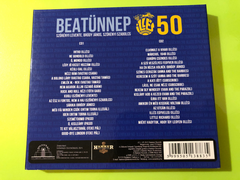 Autographed Hammer Records Illés 50 - Beatünnep 2CD Set (5999505138835)