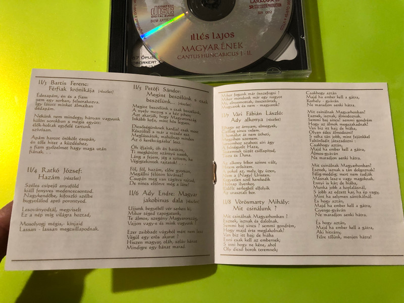 Autographed Lajos Illés - Magyar Ének (Cantus Hungaricus I-II-III) 2CD Set (LajosIllésMagyarÉnek)