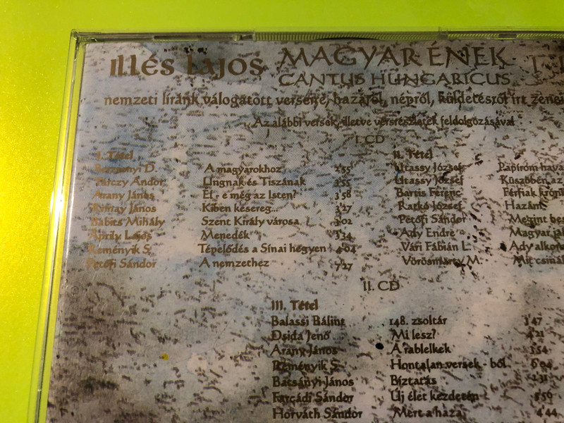 Autographed Lajos Illés - Magyar Ének (Cantus Hungaricus I-II-III) 2CD Set (LajosIllésMagyarÉnek)