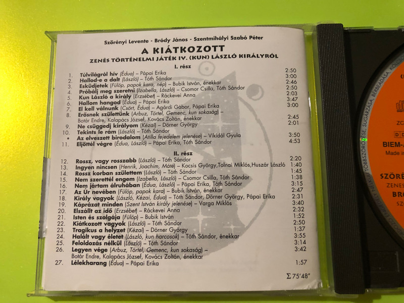 Zikkurat Produkció: A Kiátkozott Signed Cast Edition – Szörényi & Bródy (AKiátkozott)