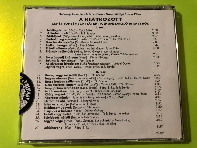 Zikkurat Produkció: A Kiátkozott Signed Cast Edition – Szörényi & Bródy (AKiátkozott)