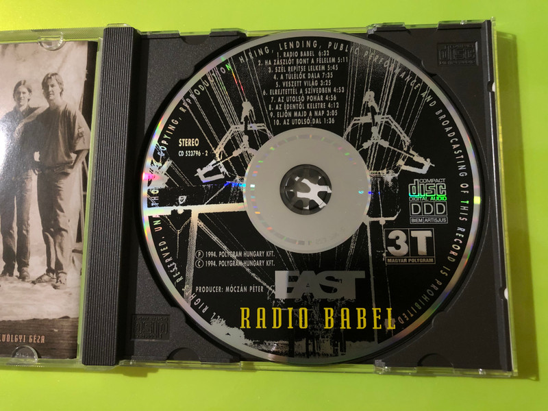 3T / Polygram Hungary: EAST - Radio Babel Autographed CD – Symphonic Prog Masterpiece (731452379627)