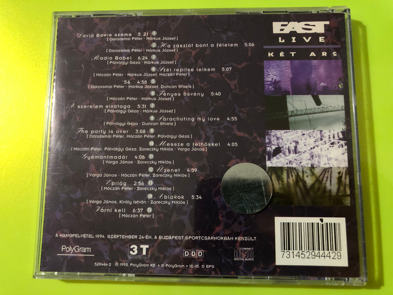 3T / PolyGram Hungary: EAST – Live: Két arc Multi-Signed CD (731452944429)