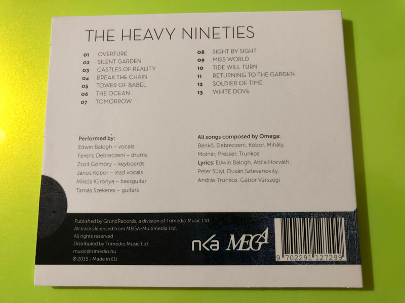 Authographed Omega - The Heavy Nineties Hungarian Rock CD (GrundRecords) (9702291127299)