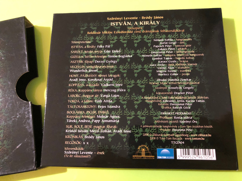 Signed Szörényi Levente & Bródy János - István, a király 25th Anniversary 2CD (5999524961056.)