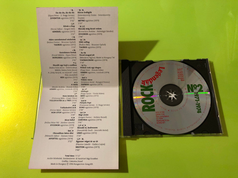 Mega Records - Rock Legendák No. 2 Autographed Compilation CD (RockLegendák2)